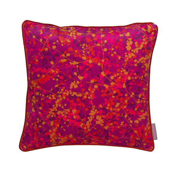 Clarissa Hulse Cushions Feathers Floral Square Scatter Cushion With